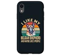 I Like My Belgian Shepherd Dog and Maybe 3 People Retro Case for iPhone XR