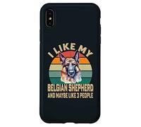 I Like My Belgian Shepherd Dog and Maybe 3 People Retro Case for iPhone XS Max