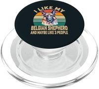 I Like My Belgian Shepherd Dog and Maybe 3 People Retro PopSockets PopGrip for MagSafe