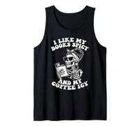 I Like My Books Spicy And My Coffee Icy Bookworm Reader Tank Top