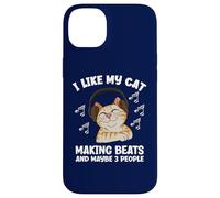I Like My Cat Making Beats And 3 People Funny Music Producer Case for iPhone 14 Plus