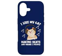 I Like My Cat Making Beats And 3 People Funny Music Producer Case for iPhone 17