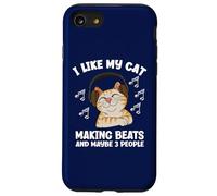 I Like My Cat Making Beats And 3 People Funny Music Producer Case for iPhone SE (2020) / 7/8