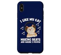 I Like My Cat Making Beats And 3 People Funny Music Producer Case for iPhone XS Max