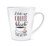 I Like My Coffee Black Like My Soul 12oz Latte Mug Cup
