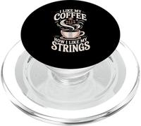 I Like My Coffee How I Like My Strings Cello Player PopSockets PopGrip for MagSafe