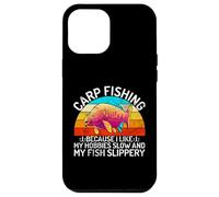 I Like My Hobbies Slow and My Fish Slippery Carp Fishing Case for iPhone 12 Pro Max