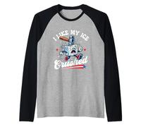I Like My Ice Crushed - Abolish ICE Pro Immigration March Raglan Baseball Tee