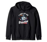 I Like My Ice Crushed - Abolish ICE Pro Immigration March Zip Hoodie