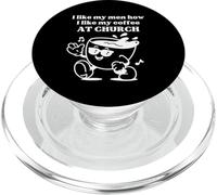 I Like My Men How I Like My Coffee at Church - Christian Joy PopSockets PopGrip for MagSafe
