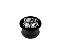 I Like My Parades Black And My Sugars Going Down Emo Goth PopSockets Adhesive PopGrip