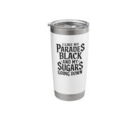I Like My Parades Black and My Sugars Going Down Emo Goth Stainless Steel Insulated Tumbler