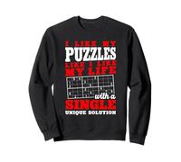 I Like My Puzzles With A Single Unique Solution Sudoku Sweatshirt