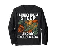 I Like My Trails Steep Hiker Mountain Hiking Lover Adventure Long Sleeve T-Shirt