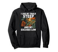 I Like My Trails Steep Hiker Mountain Hiking Lover Adventure Pullover Hoodie