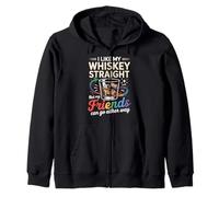 I Like My Whiskey Straight Friends Can Go Either Way LGBTQ Zip Hoodie