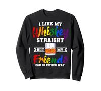 I Like My Whiskey Straight Gender Equality LGBTQ Pride Month Sweatshirt