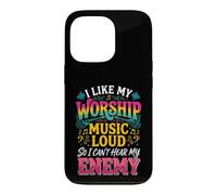 I Like My Worship Music Loud So I Can't Hear My Enemy Case for iPhone 13 Pro