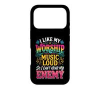I Like My Worship Music Loud So I Can't Hear My Enemy Case for iPhone 17 Pro