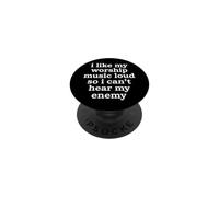 I Like My Worship Music Loud So I Can't Hear My Enemy PopSockets Adhesive PopGrip