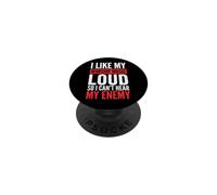I Like My Worship Music Loud So I Can't Hear My Enemy PopSockets Adhesive PopGrip