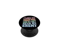 I Like My Worship Music Loud So I Can't Hear My Enemy PopSockets Adhesive PopGrip