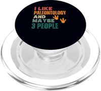 I Like Paleoontology And Maybe 3 People Introvert Scientist PopSockets PopGrip for MagSafe