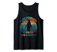 I Like Penguins And Maybe Like 3 People Lover vintage Funny Tank Top