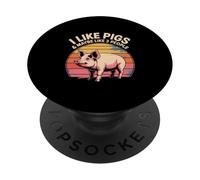 I Like Pigs and Maybe 3 People Funny Farm Pig PopSockets Adhesive PopGrip