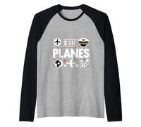I Like Planes Aviation Pilot Profession ||---- Raglan Baseball Tee