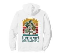I Like Plants More Than People Funny Introverts Plant Lover Pullover Hoodie
