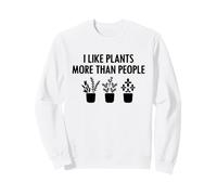 I Like Plants More Than People Funny Introverts Plant Lover Sweatshirt