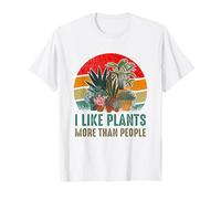 I Like Plants More Than People Funny Introverts Plant Lover T-Shirt