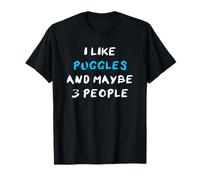 I Like Puggles and Maybe 3 People Pug Beagle Mix Puggle T-Shirt