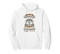 I Like Raccoons Because Humans Are Trash Raccoon Pullover Hoodie