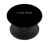 I Like Rain - Minimalist Funny Saying Rainy Day Lover PopSockets Adhesive PopGrip