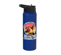 I Like Red Factor Canary Design Stainless Steel Insulated Water Bottle