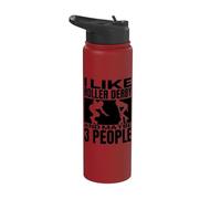 I Like Roller Derby and Maybe 3 People Roller Derby Stainless Steel Insulated Water Bottle