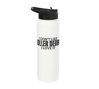 I Like Roller Derby and Maybe 3 People Roller Derby Stainless Steel Insulated Water Bottle