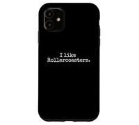 I like rollercoasters vintage rollercoaster Amusement park Case for iPhone 11
