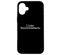 I like rollercoasters vintage rollercoaster Amusement park Case for iPhone 16 Plus