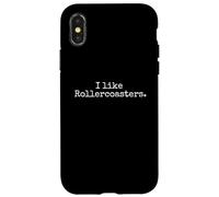 I like rollercoasters vintage rollercoaster Amusement park Case for iPhone X/XS