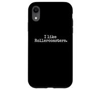 I like rollercoasters vintage rollercoaster Amusement park Case for iPhone XR