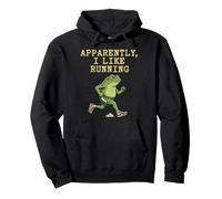 I Like Running Frog Distance Runner Fitness Field Marathon Pullover Hoodie