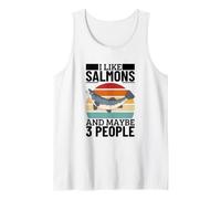 I Like Salmons and Maybe 3 People Funny Salmon Tank Top