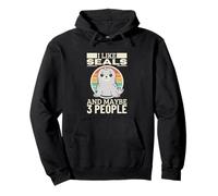 I Like Seals And Maybe 3 People Funny Seal Pullover Hoodie