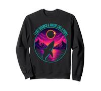 I Like Sharks and Maybe 3 People Shark Lover Mens Womens Sweatshirt