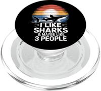 I Like Sharks & Maybe Like 3 People PopSockets PopGrip for MagSafe