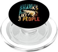 I LIKE SHARKS & MAYBE LIKE 3 PEOPLE Shark Costume PopSockets PopGrip for MagSafe