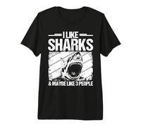 I Like Sharks & Maybe Like 3 People Shark Costume Premium T-Shirt